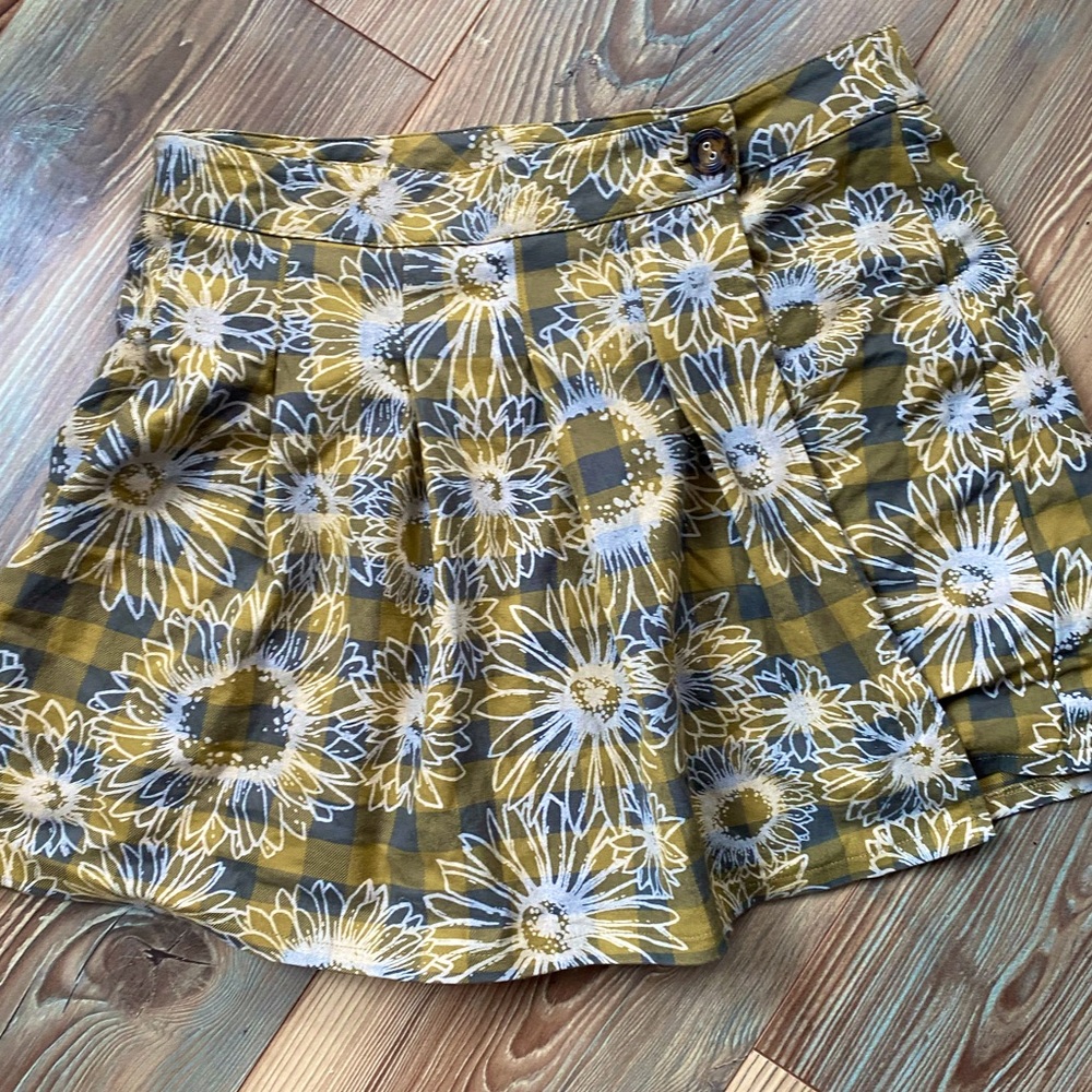 Urban Outfitters Grungy Floral Mini Skirt